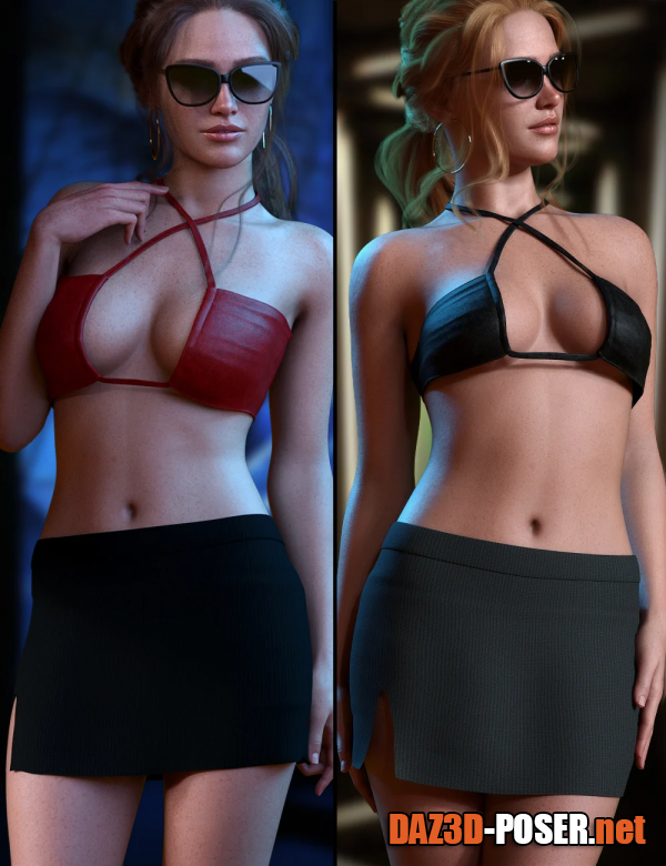 Dawnload Criss Cross Outfit Set for Genesis 9 for free