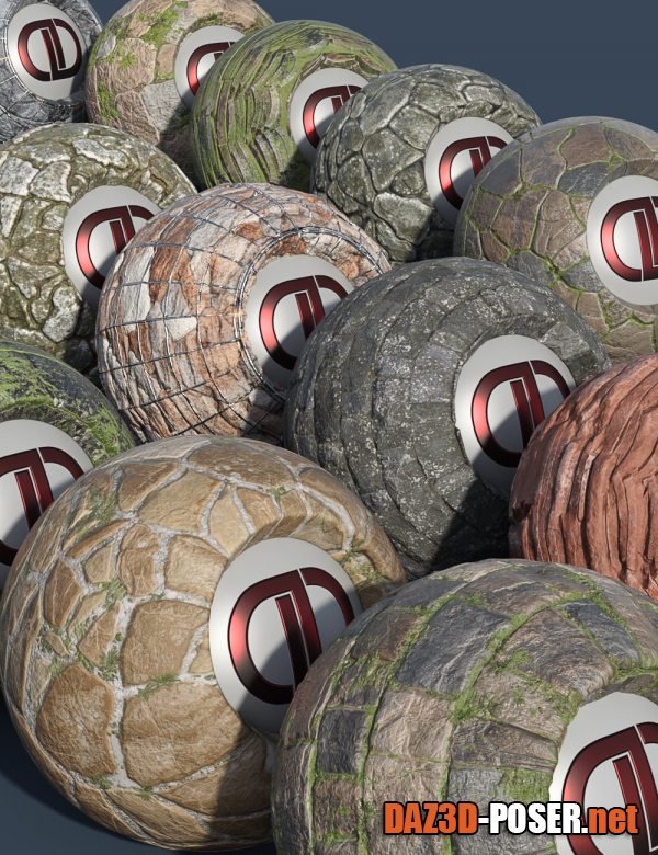 Dawnload DD PBR Stone Wall Shaders for Iray Vol 3 for free
