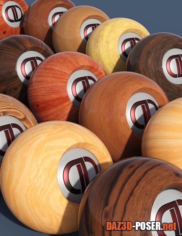 Dawnload DD PBR Varnished Wood Shaders for Iray Vol. 2 for free