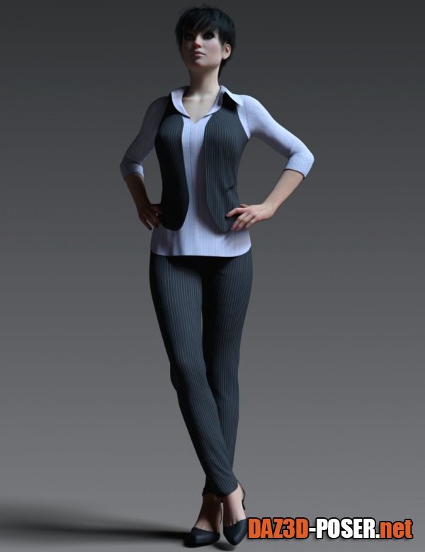 Dawnload dForce Working Girl Outfit for Genesis 8 Female(s) for free