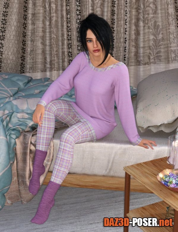 Dawnload dForce Gianna Pajama Set for Genesis 9 for free