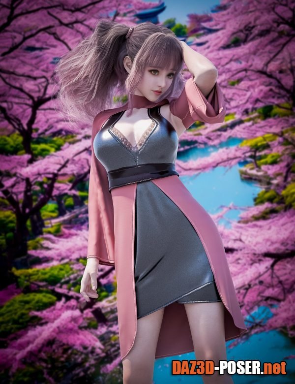 Dawnload dForce Seoyun Asian Outfit for Genesis 9 for free