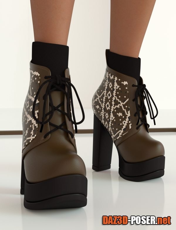 Dawnload Diva Ankle Boots for Genesis 9 for free