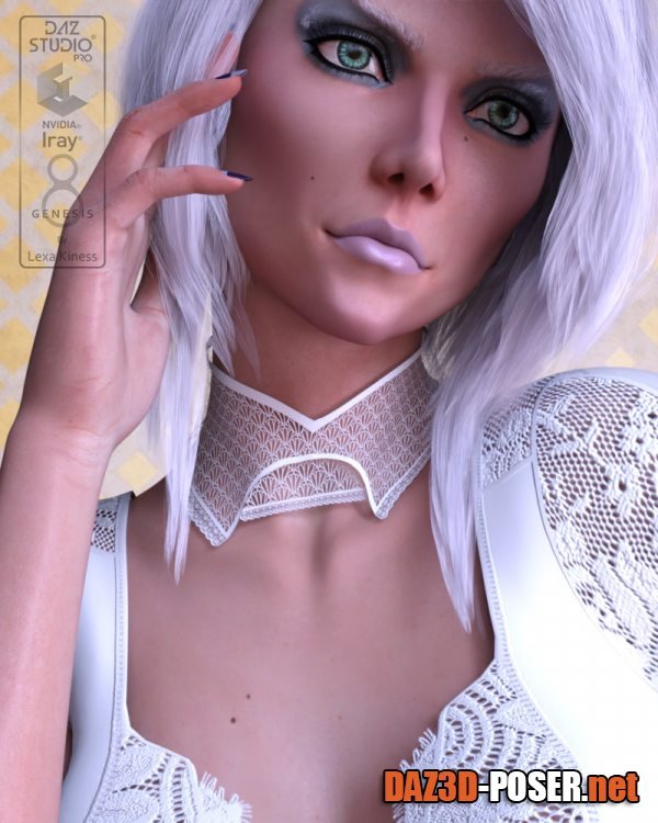 Dawnload Lace Chokers for Genesis 8 and 8.1 Female for free