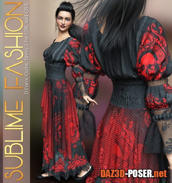 Dawnload Sublime Fashion Gothic Dress 5 for free