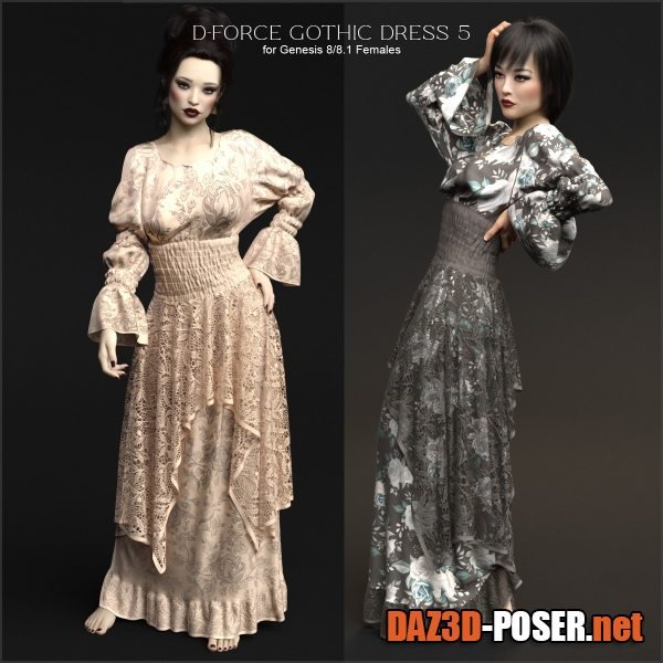 Dawnload D-Force Gothic Dress 5 for G8F and G8.1F for free