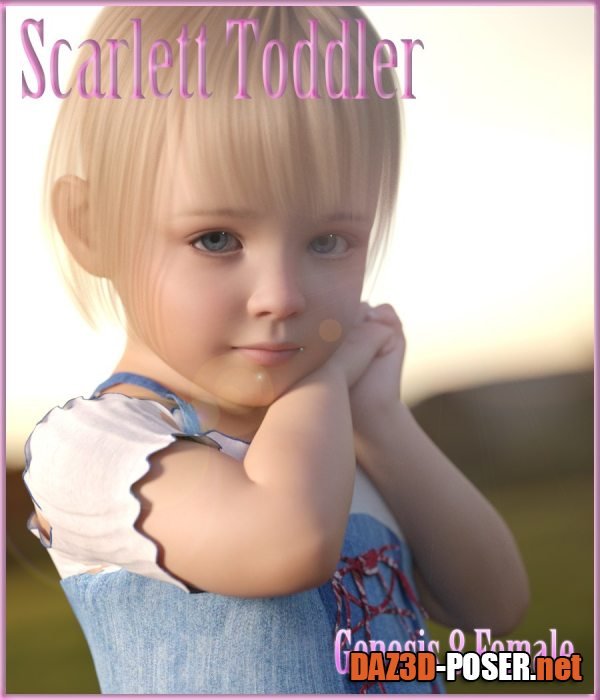 Dawnload Scarlett Toddler for Genesis 8 Female for free