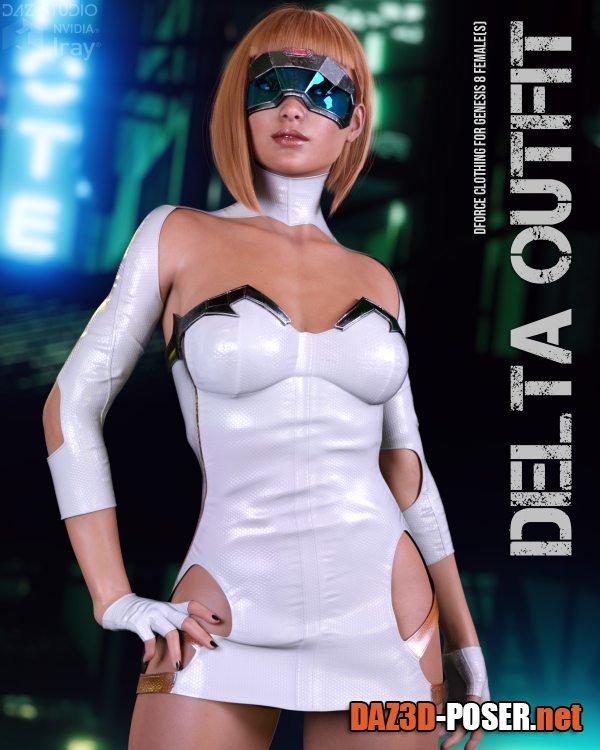 Dawnload dForce Delta Outfit for Genesis 8 Females for free