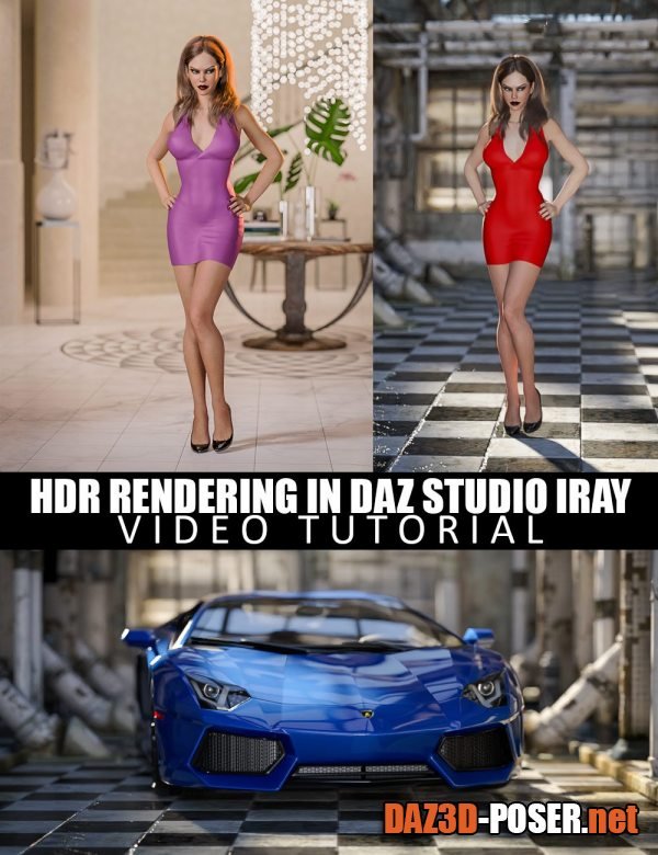Dawnload HDR Rendering in DAZ Studio Iray – Video Tutorial for free
