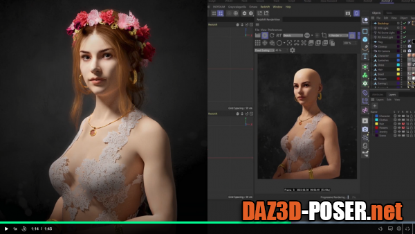 Dawnload Character Creation in Cinema 4D and Daz Studio for free