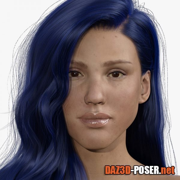 Dawnload 3D Model Jessica Alba Daz Genesis 8v1 Female Head Morph for free