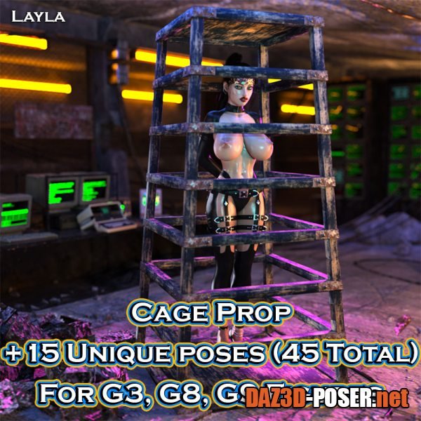 Dawnload Realistic Cage Prop and Poses for free