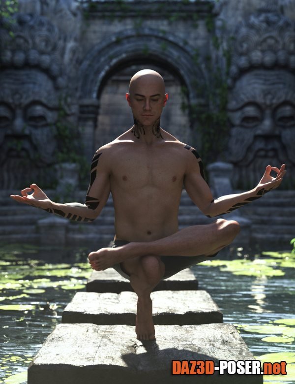 Dawnload Serenity Yoga Poses for Genesis 9 Masculine for free