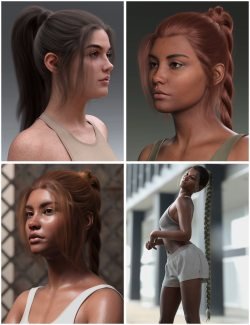 4in1 Sporty Ponytails for Genesis 9