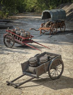 BW Medieval Transport Wagons Set 01 & 02