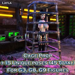 Realistic Cage Prop and Poses