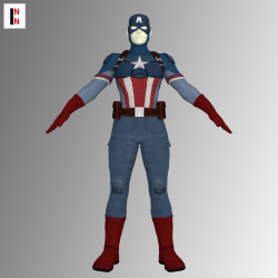 Captain America Outift For Genesis 8 Female
