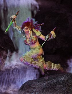 Primal Warrior Poses for Genesis 9 Feminine