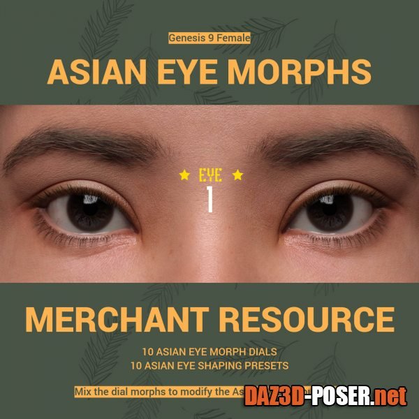 Dawnload Asian Eye Morphs for G9 Merchant Resource for free