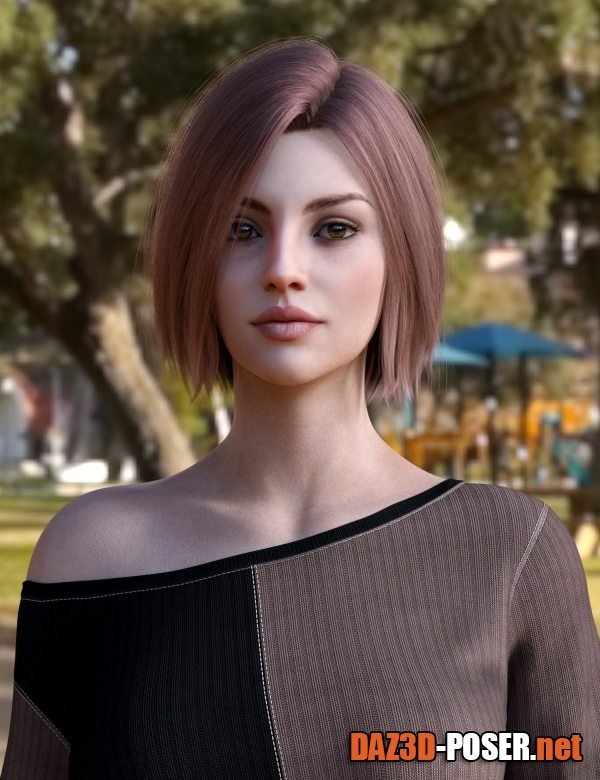 Dawnload BS Short Hair for Genesis 9, 8.1, and 8 Female for free