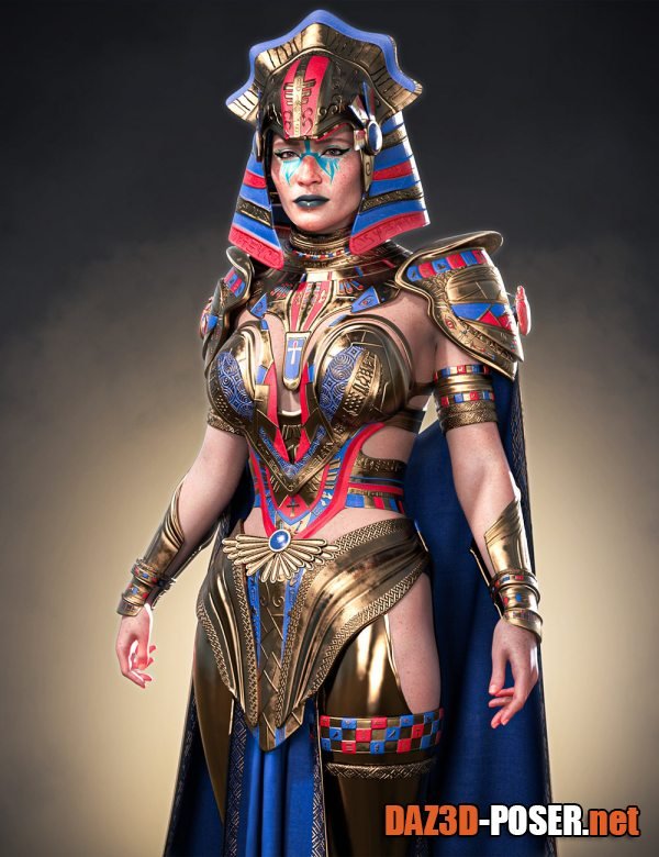 Dawnload dForce Egyptian Goddess Outfit for Genesis 9 for free