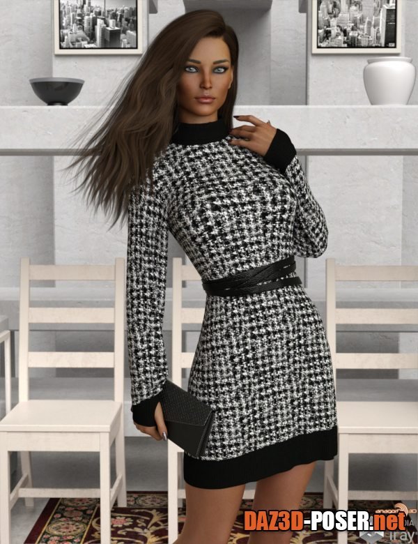 Dawnload VERSUS – D-Force Fall Knit Dress for Genesis 8/8.1/9/V9 for free