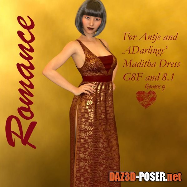Dawnload SIC_Romance Add-On for Maditha Dress for Genesis 8,8.1 and 9 for free