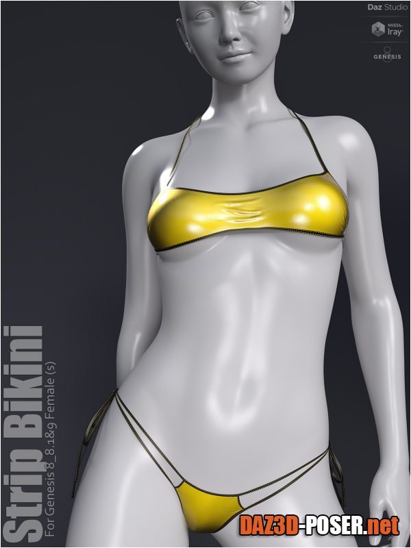 Dawnload dForce Strip Bikini for free