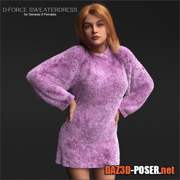 Dawnload D-Force SweaterDress for Genesis 9 Females for free