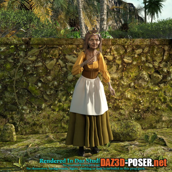 Dawnload Moss Wall Prop For Daz Studio Iray for free