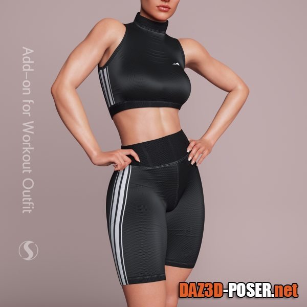 Dawnload Material Addon for dForce Workout Outfit for free