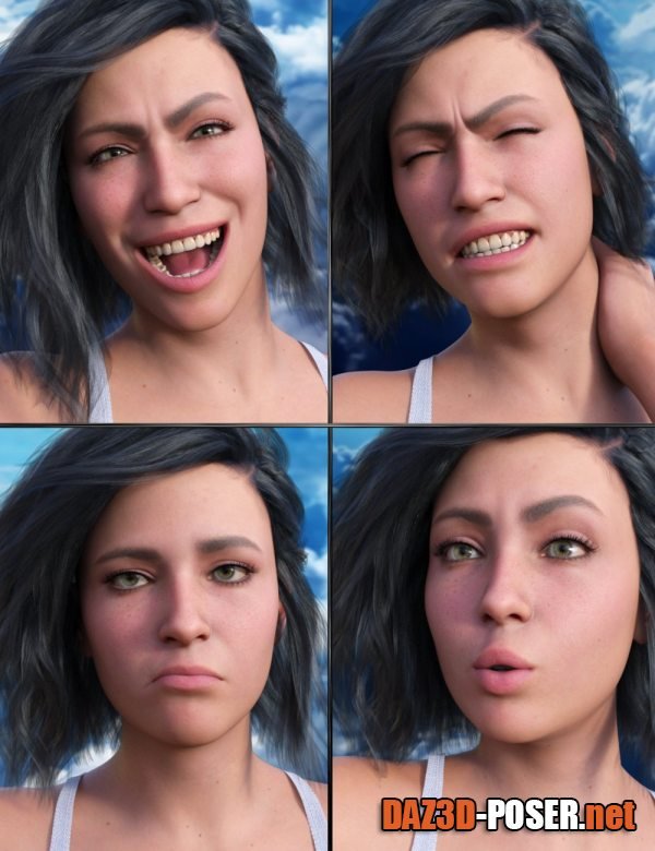 Dawnload JW Expressive Faces Expressions for Genesis 9 for free