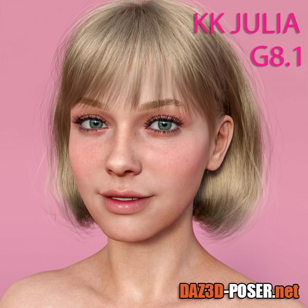 Dawnload Kk Julia Character for Genesis 8,8.1 Female for free