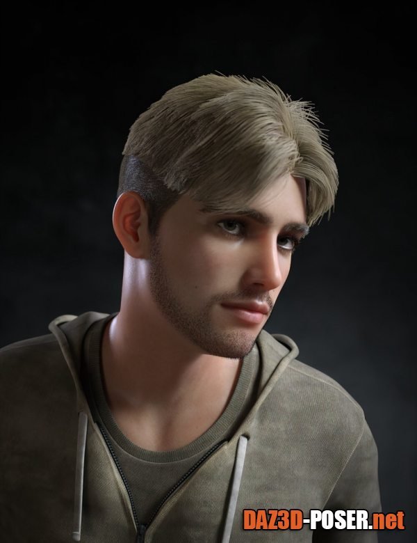 Dawnload Lee Roy dForce Bowl Hair For Genesis 9 and 8 Male for free