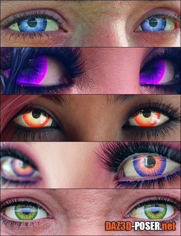 Dawnload MMX Beautiful Eyes Set 14 for Genesis 9 for free