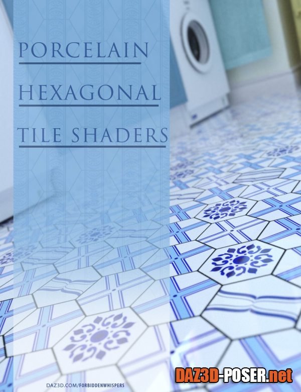 Dawnload Porcelain Hexagonal Tile Iray Shaders for free
