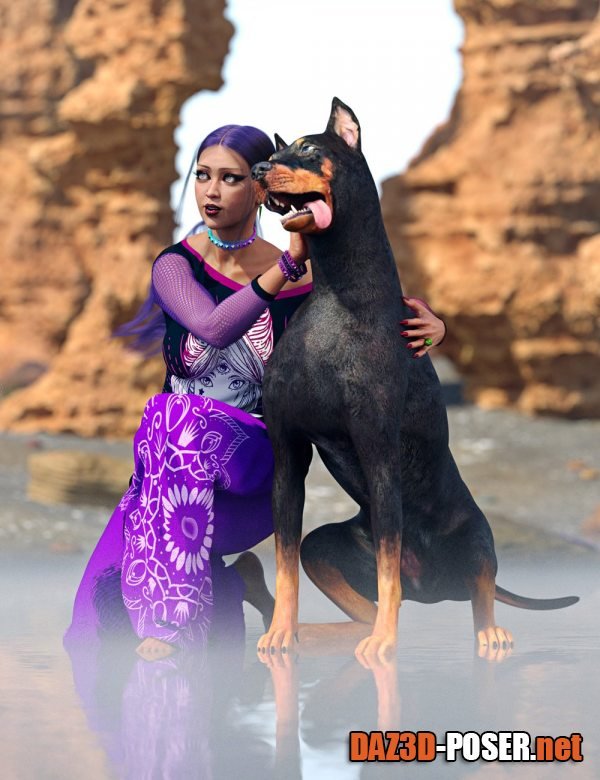 Dawnload SBibb Loyal Companion Poses for Daz Dog 8 and Genesis 8 and 8.1 for free