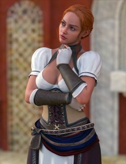 Eveline Medieval Tavern Maid Bundle for Genesis 9, 8.1 and 8 Female