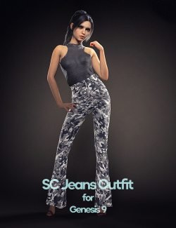 SC Jeans Outfit for Genesis 9 Feminine