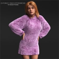 D-Force SweaterDress for Genesis 9 Females