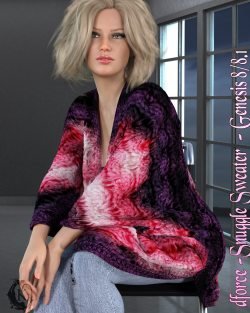 dForce – Snuggle Sweater – Genesis 8