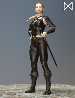 Fantasy Sword Belt for Genesis 8 Female