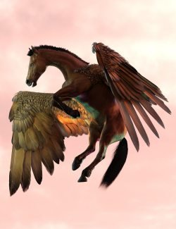 Hercules Gift Hierarchical Poses for Horse 3 and Pegasus Wings