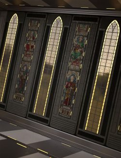 Medieval Sci-Fi Iray Wall Panel Shaders Vol 2