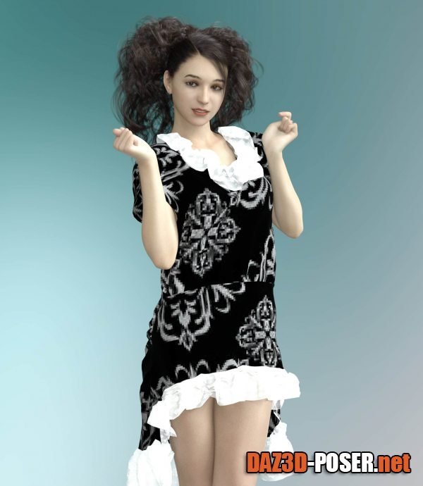Dawnload dForce Mix and Match Ruffled Sassy Dress for free