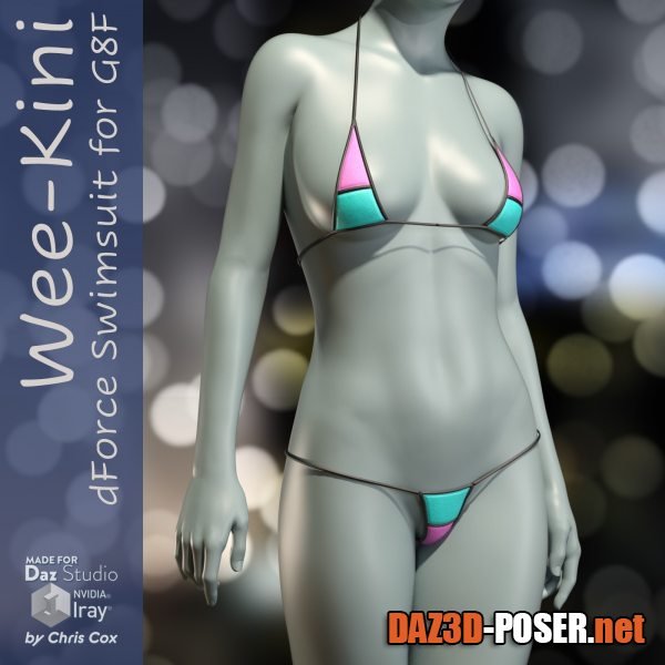 Dawnload Wee-Kini dForce Swimsuit for Genesis 8 Female for free