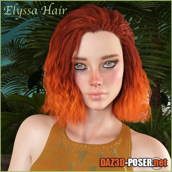 Dawnload Prae-Elyssa Hair For G8 Daz for free