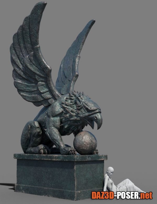 Dawnload Griffin Statue for free