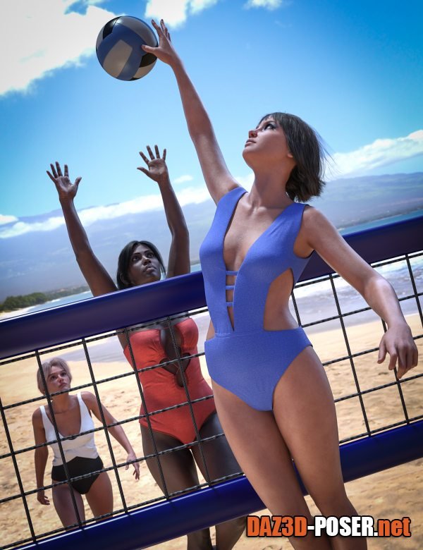 Dawnload BW Beach Bodysuit Outfits 02 for Genesis 9, 8.1, and 8 Female for free