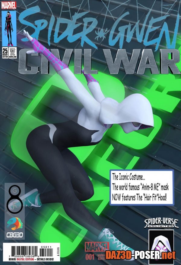 Dawnload Spider Gwen Costume for G8F for free